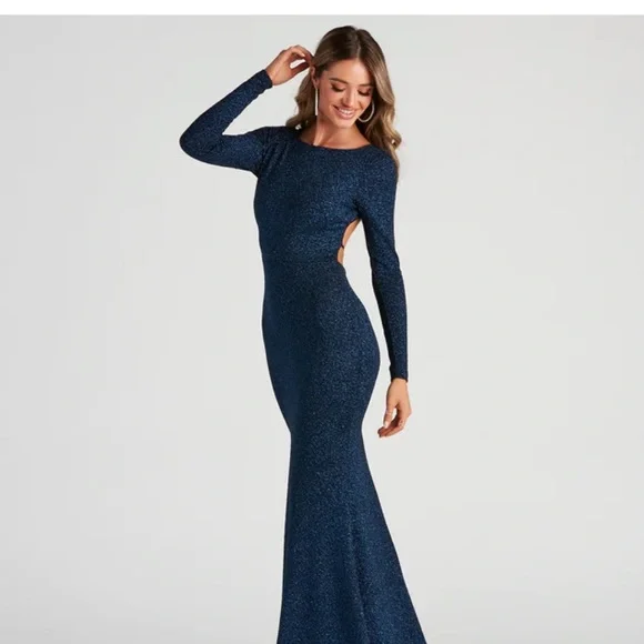 white christmas dresses Tail Women's Active Windsor Dress, Navy Blue, Size Large main image 1